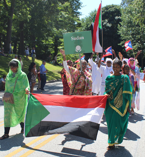 Sudanese community in the Parade of Flags